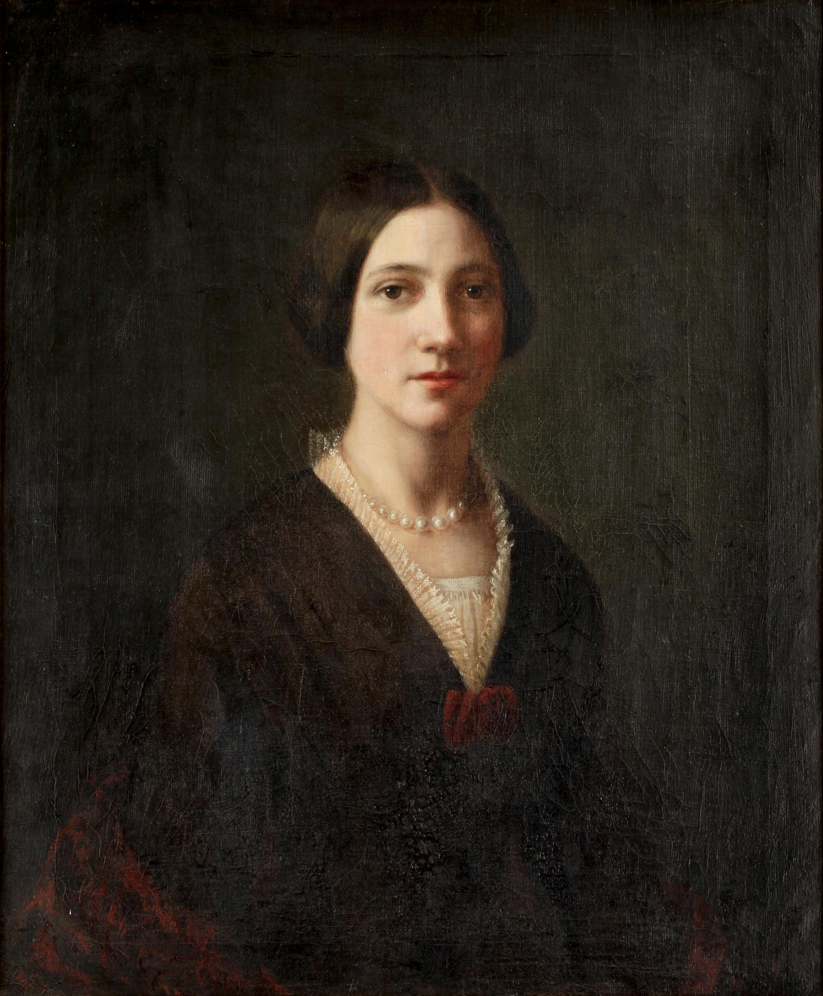 SOPHIE ADLERSPARRE, tillskriven, olja på duk, 1800-tal.