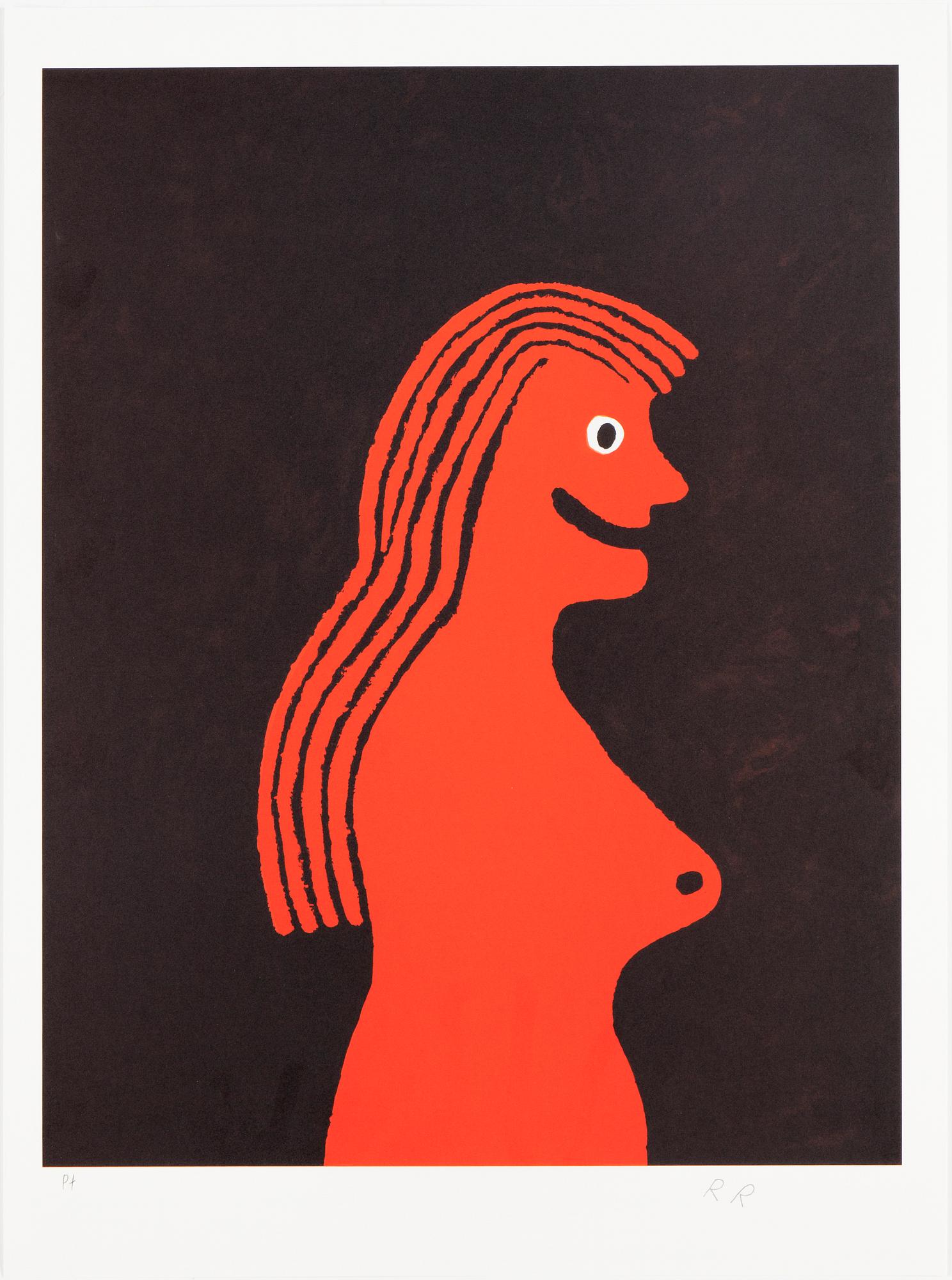 ROGER RISBERG, färglitografi. Signerad. Pt.
