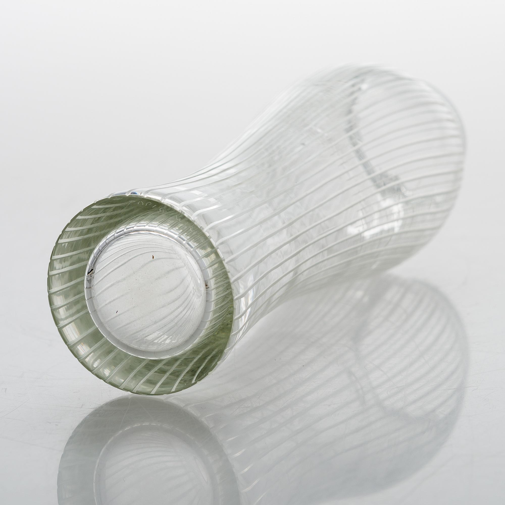 TAPIO WIRKKALA, MALJAKKO, lasia, "Varsanjalka", signeerattu Tapio Wirkkala, Iittala.