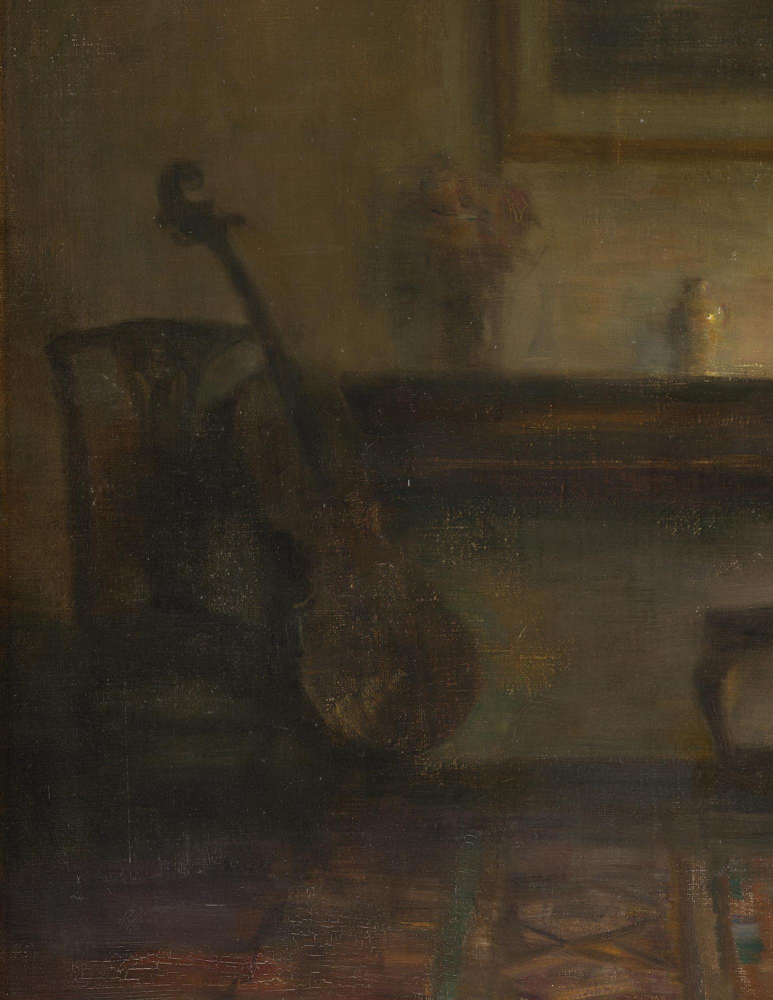 Carl Holsoe, Interior with cello.