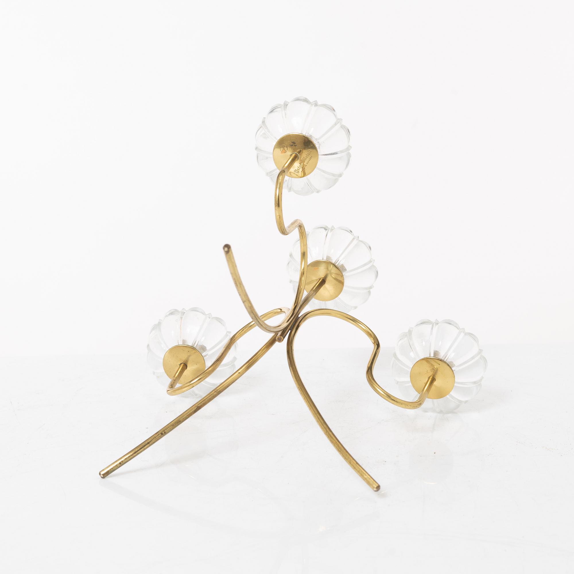 Gunnar Ander, candle holders 7 pcs, Ystad Metall. 20th century, second half.