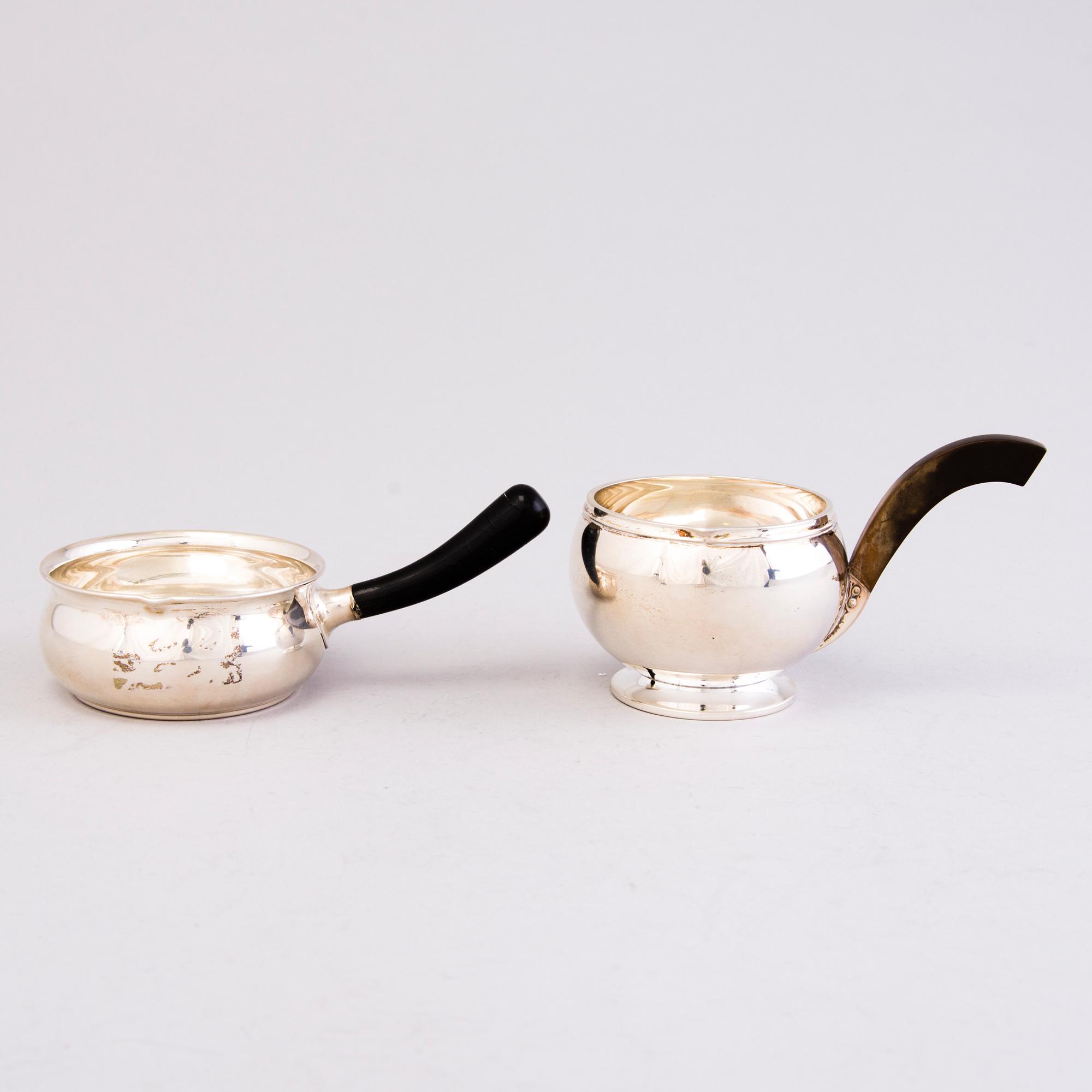Three Danish silver bowls, two with mark of Grann & Laglye and one marked Christian F. Heise, 1922-37.