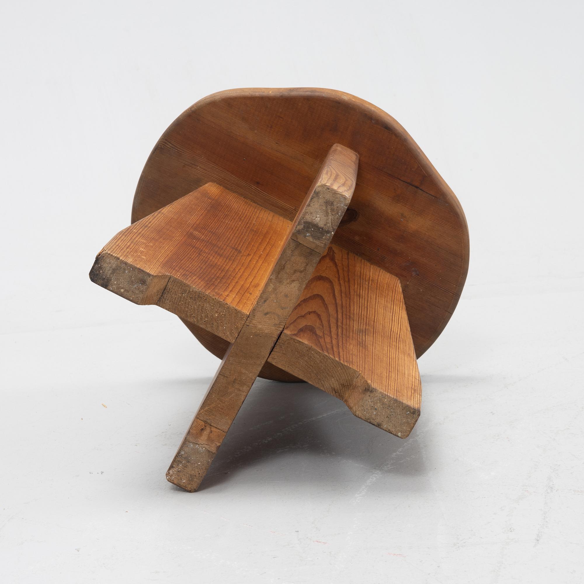 David Rosén, "Berga", pall, furu, Nordiska Kompaniet 1930-40-tal.