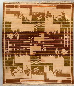 A machine made Art Deco carpet ca 350 243 cm.