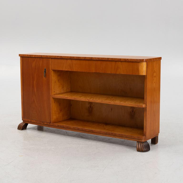 An elm veneered 'Excellent' book case, Ikea, mid 20th Century.