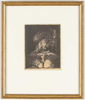JOHN BAUER, 10 litografier, ur sviten "Troll", osignerade.