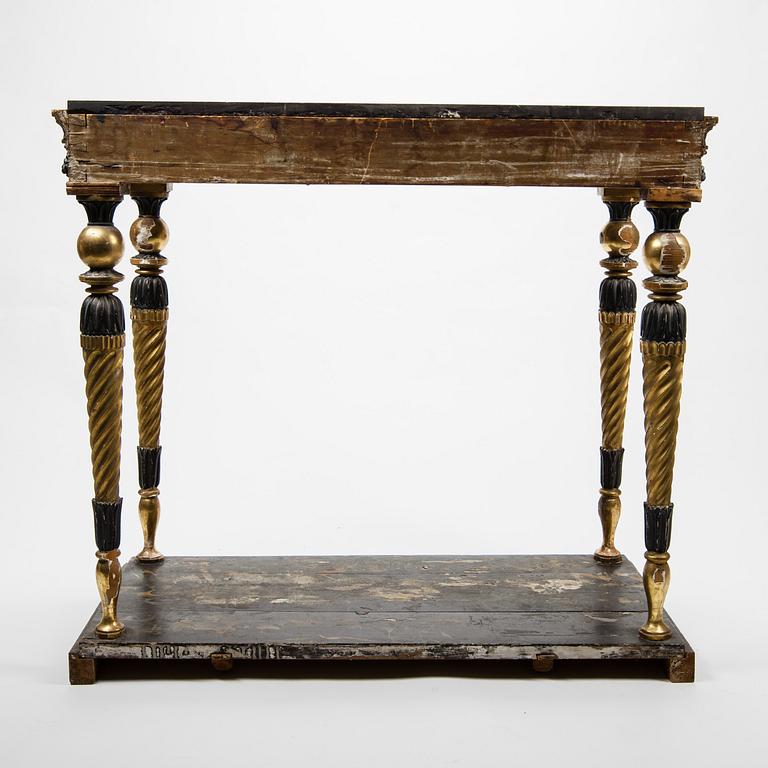 KONSOLBORD, sengustaviansk, stockholmsarbete, sekelskiftet 1700/1800.