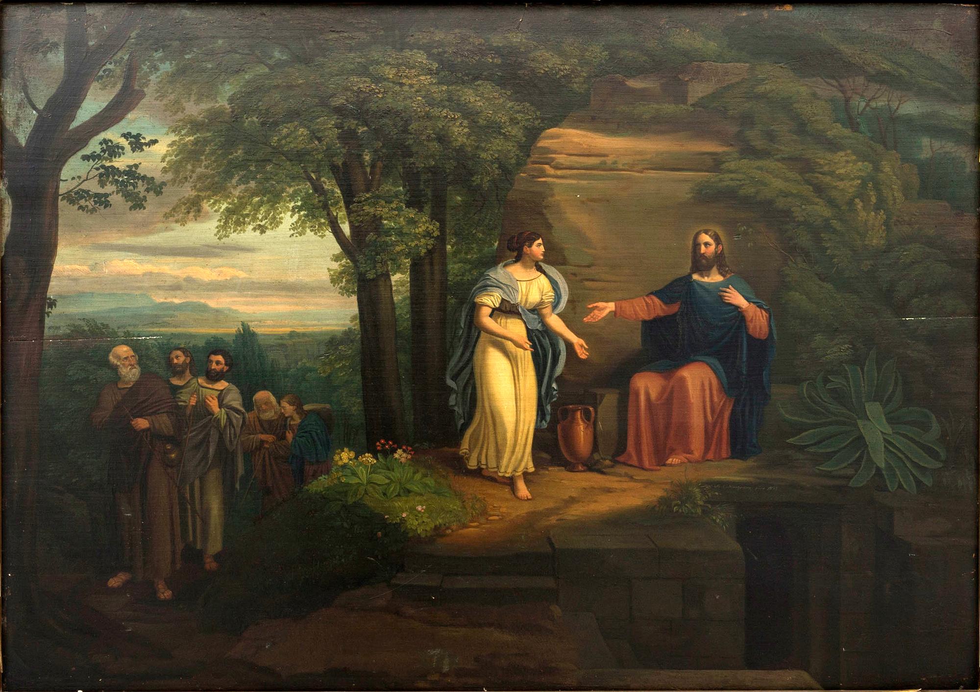 MATTHÄUS CHRISTOPH HARTMANN,  olja på pannå, signerad och daterad  1835,