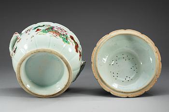 A famille rose tureen with cover, Qing dynasty, Qianlong (1736-95).