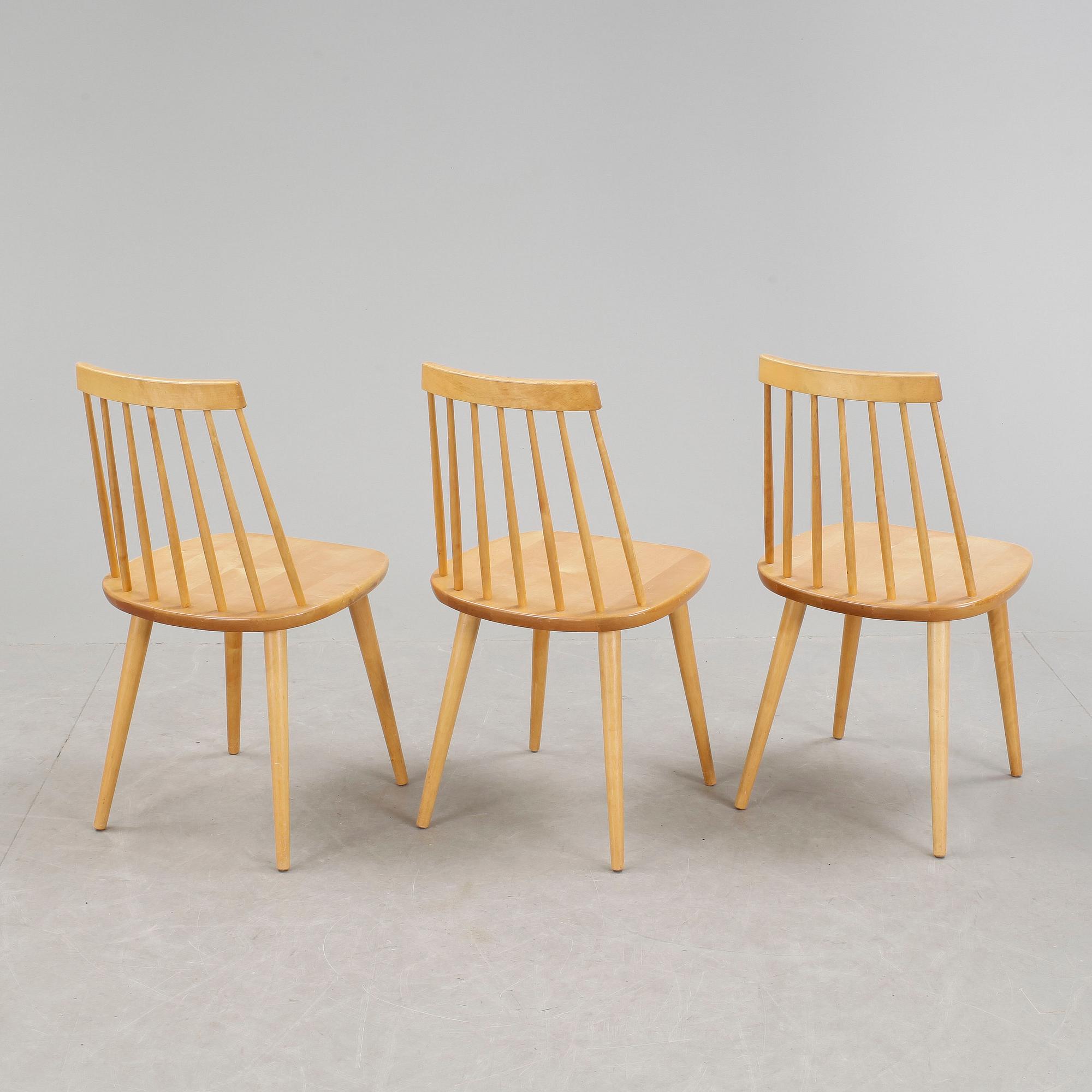 PINNSTOLAR, 3 st, "Pinocchio", Yngve Ekström, 1900-talets mitt.