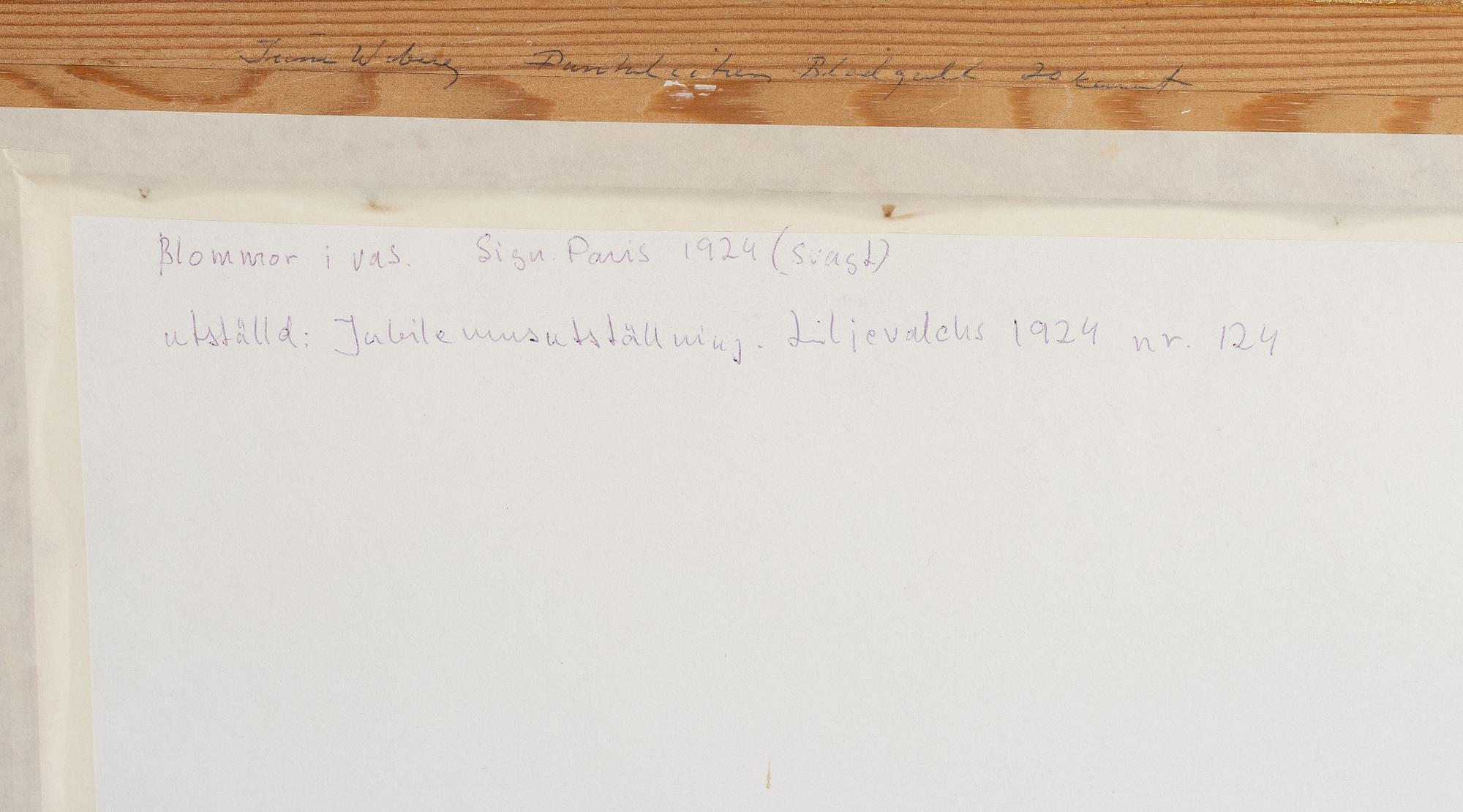 John Sten, Flowers in a Vase.