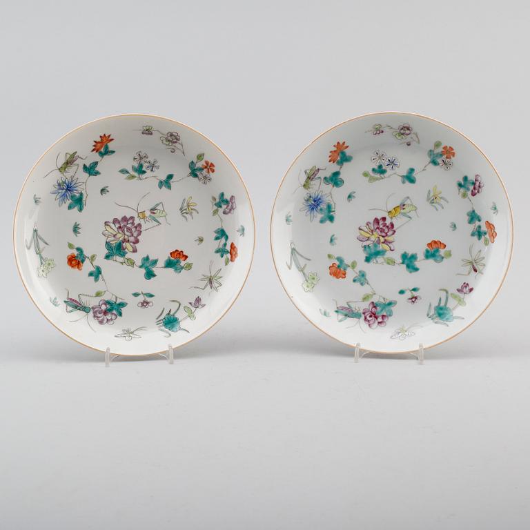 FAT, 1 par, porslin, Kina, 1800-/1900-tal.