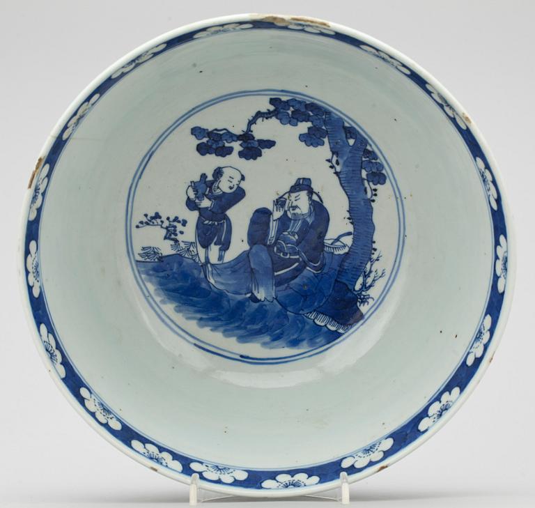 BÅLSKÅL, porslin, Kina, Qing dynastin, 1800-tal.