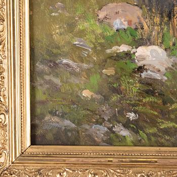 Severin Nilson, olja på duk, signerad.