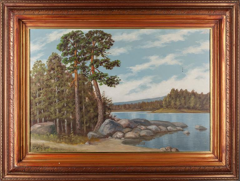 TORSTEN HEICKELL, öljy kankaalle, signeerattu, 1900-luvun alkupuoli.