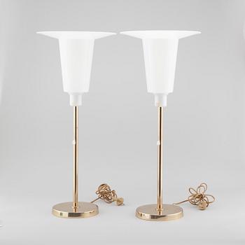 A pair of table lamps by Bergboms, second half of the 20th cenutry.