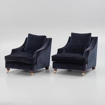 Armchairs, a pair, contemporary manufacture.