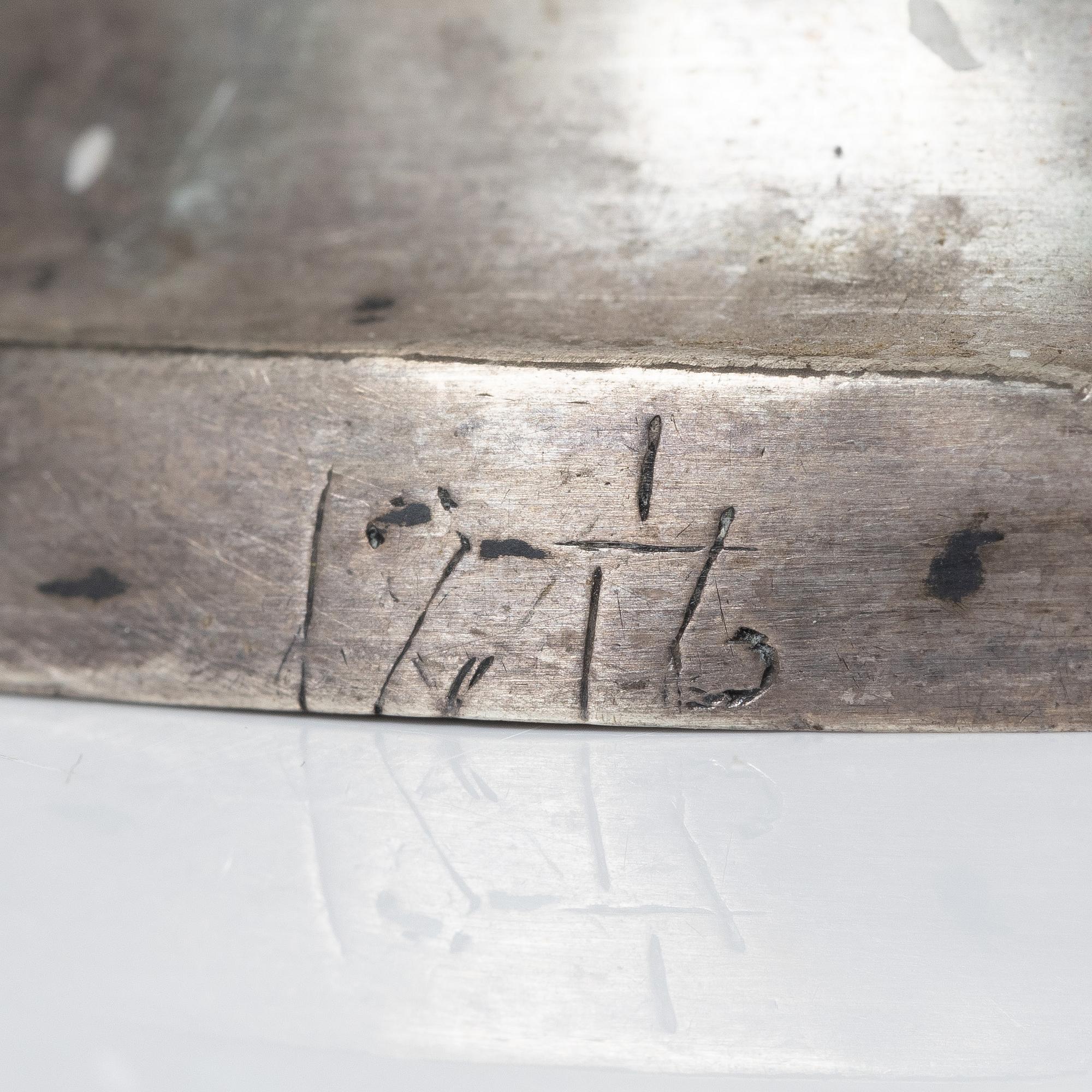 Candelsticks, a pair, silver, Sweden 1795.