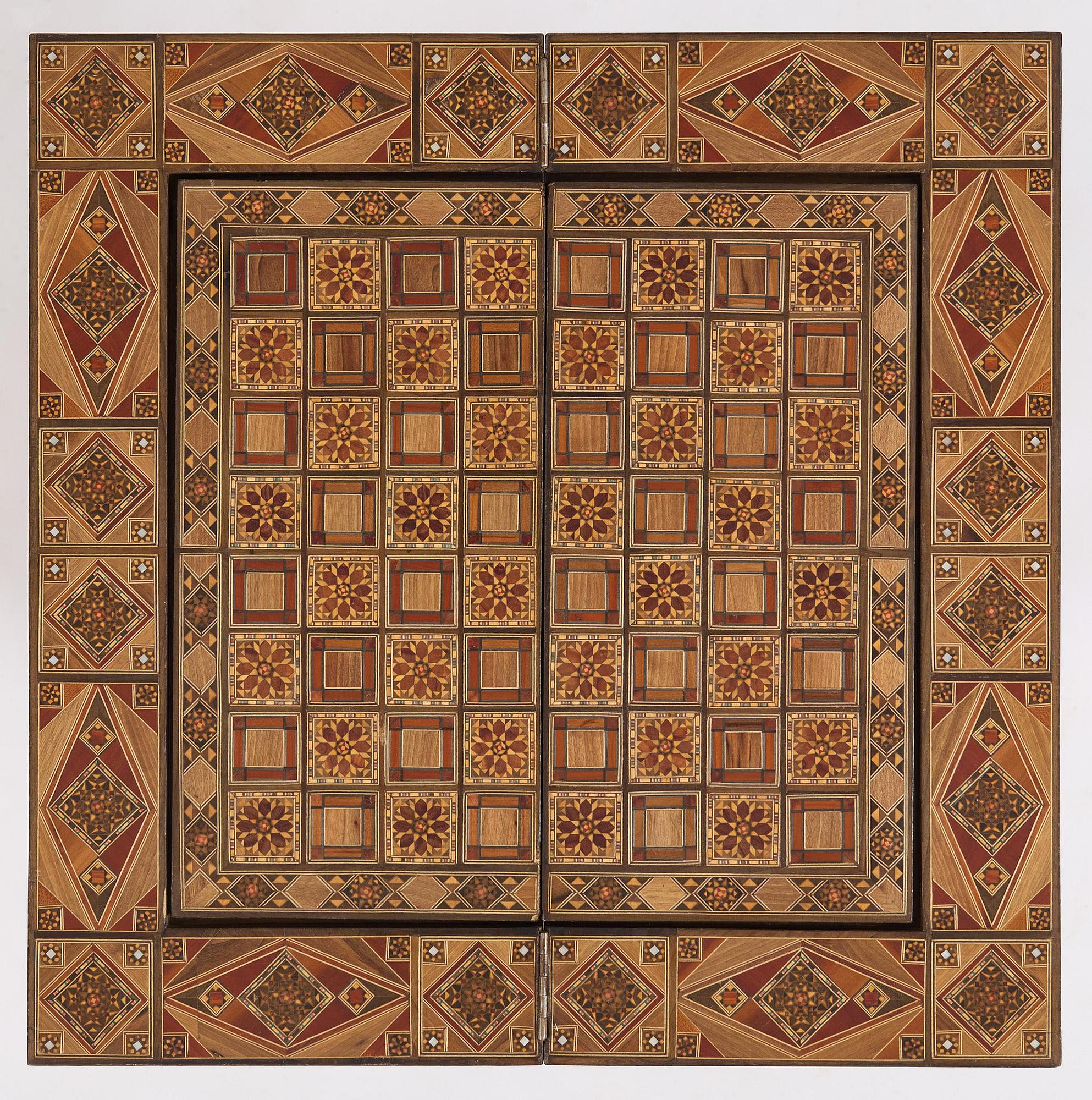 Spelbord, Damaskus Syrien, omkring år 1900.