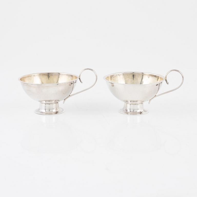 Punschmuggar, 12 st, silver, Forslunds, Boden 1940.