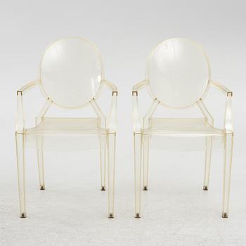 Philippe Starck, six 'Louis Ghost' armchairs, Kartell.