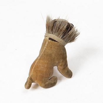 Toy dog, miniature “Bully”, probably Steiff, 1930s.