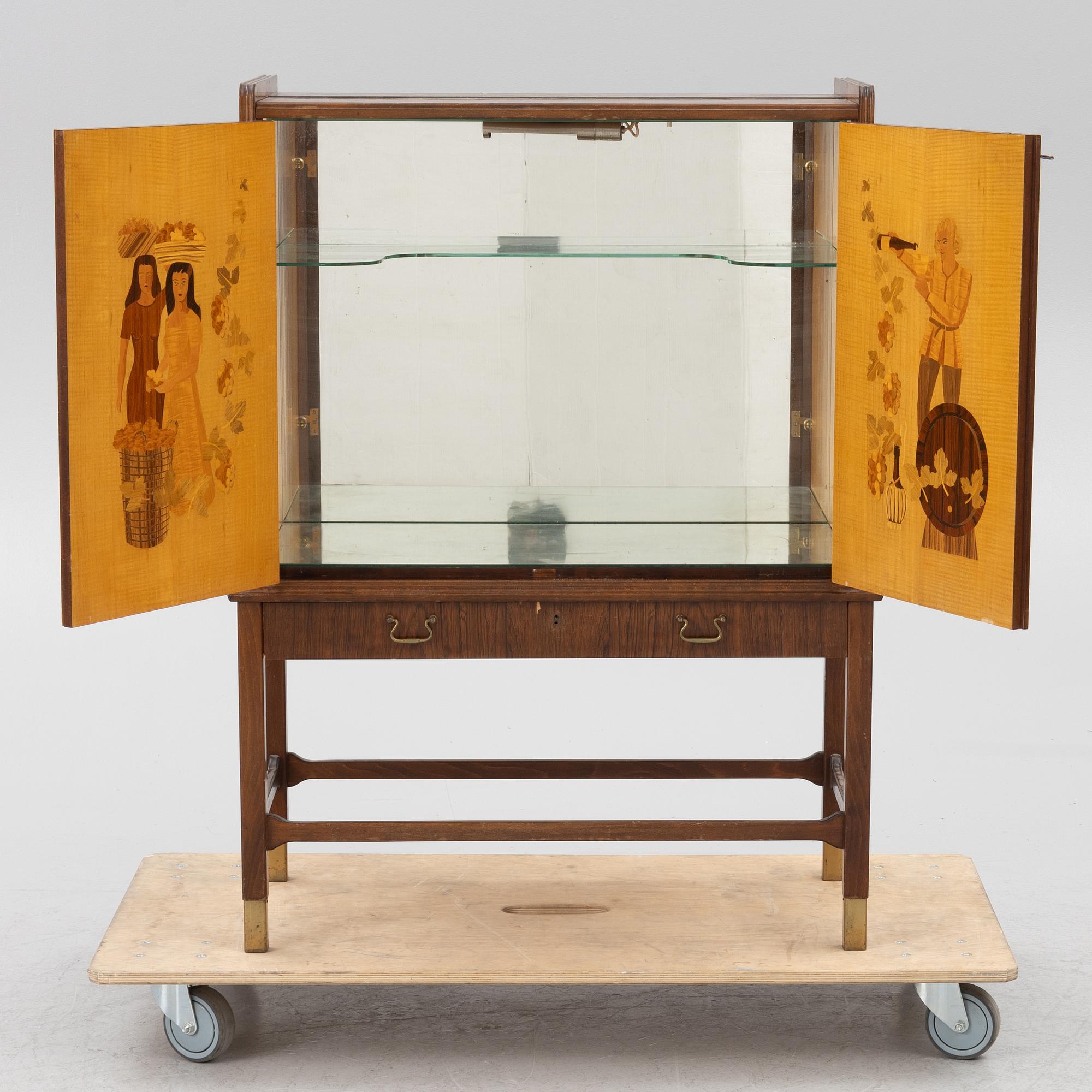 A drinks cabinet, mid 20th century.