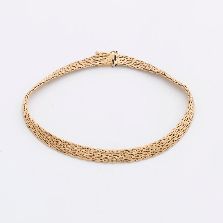 BRACELET 18k gold , 13,0 g.