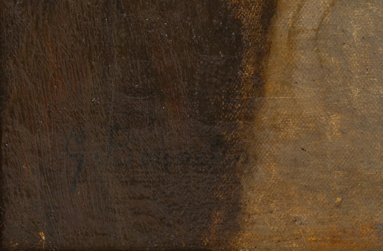 GERMAIN BONNETON, olja på duk. Signerad.