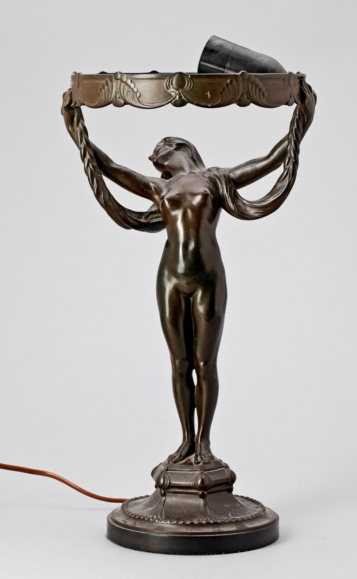 BORDSLAMPA, Alfred Ohlson, Herman Bergmans gjuteri, Stockholm 1910-20-tal.