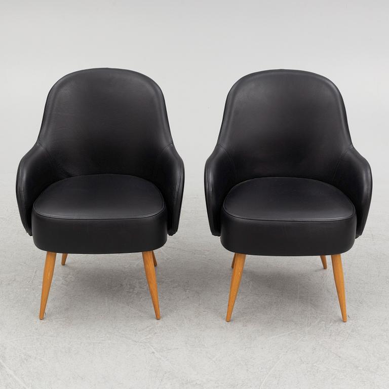 Helene Tiedemann, armchairs, a pair, "Flora High", Jonas Ihreborn, 21st century.