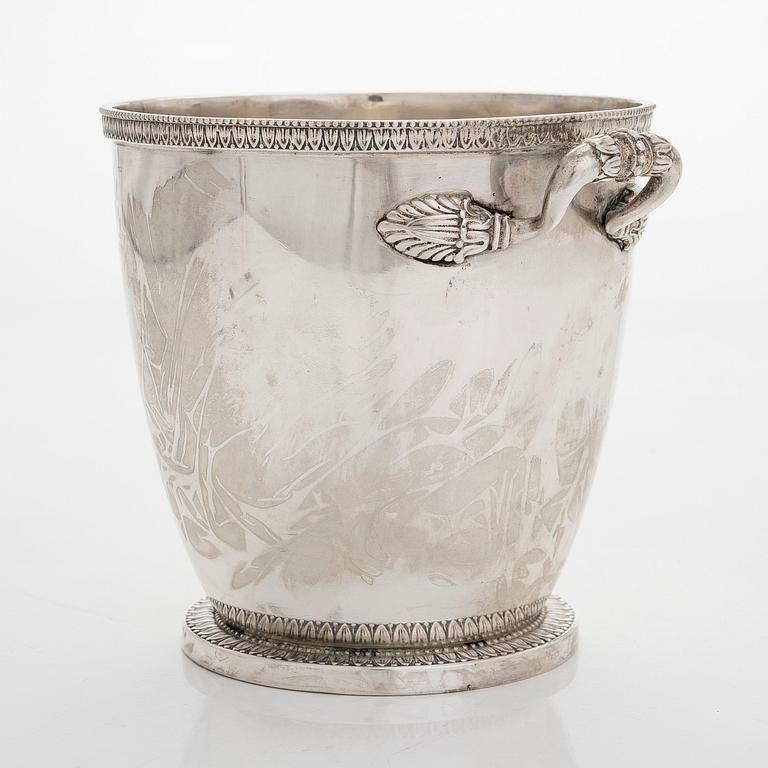 A german silver ice bucket,