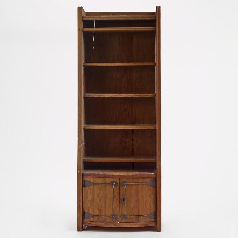 a stained pine bookshelf, Sweden, ca 1910.