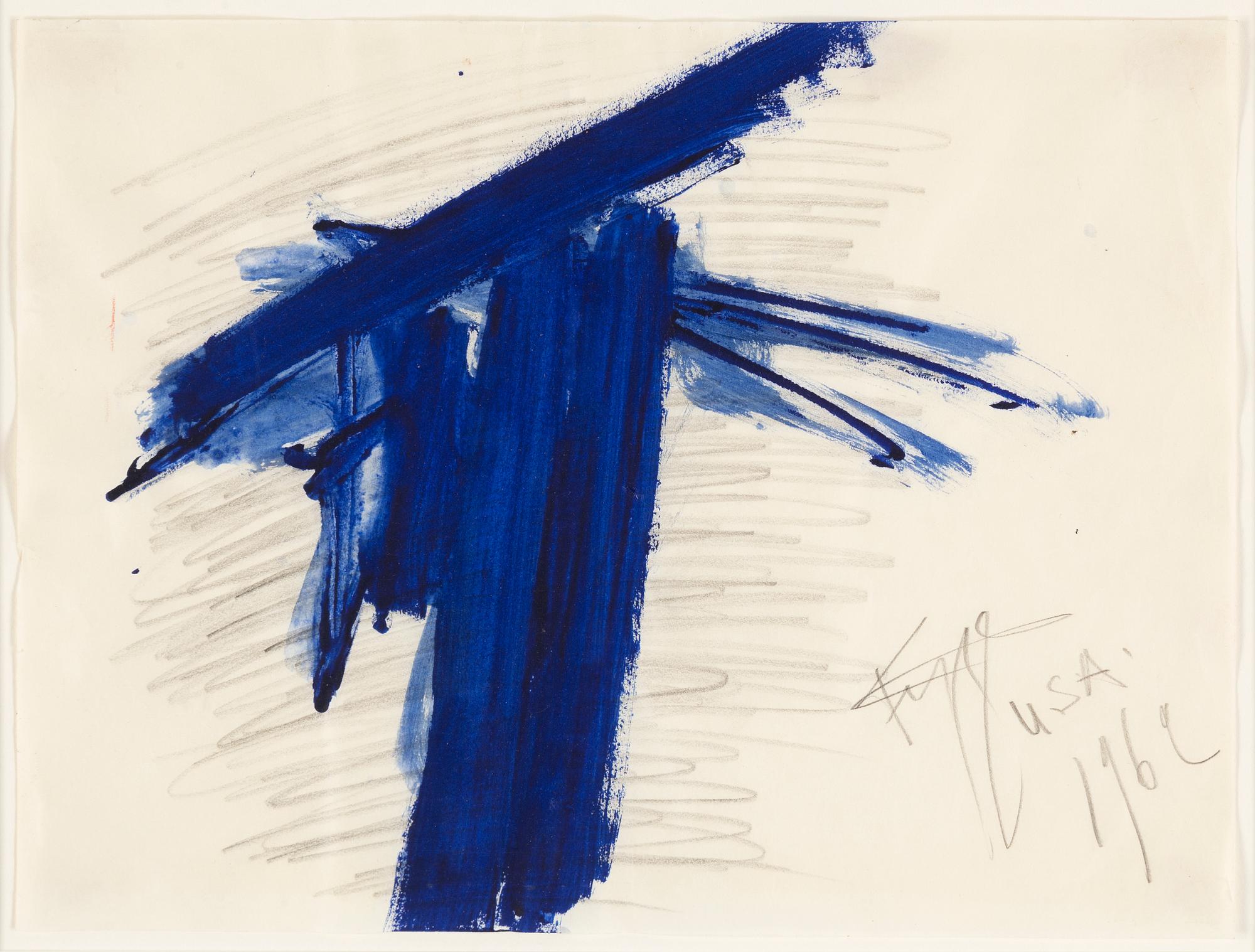 EDDIE FIGGE, gouache, signed and dated 1962.