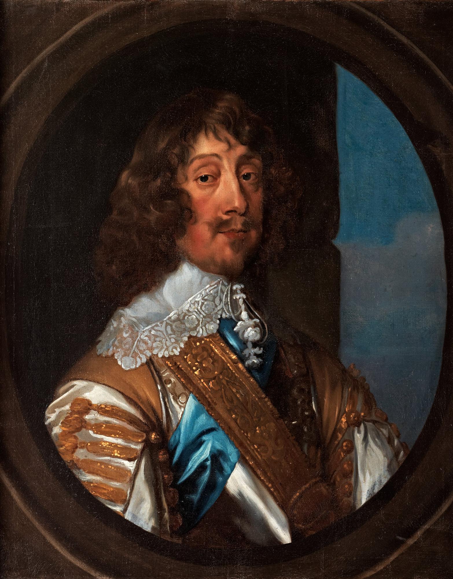 William Dobson Tillskriven, Henry Rich, (1590-1649) förste earlen av Holland, midjebild.