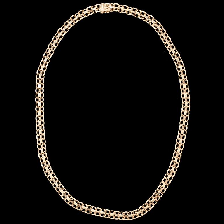 HALSLÄNK, 18K guld, 1900-tal, ca 35g.