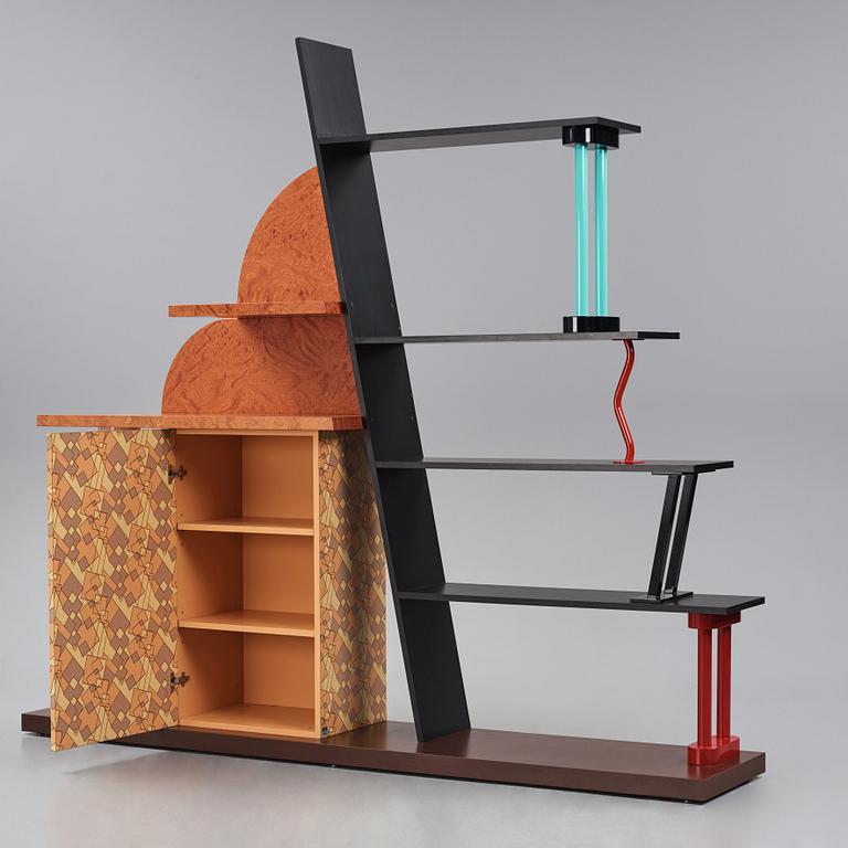 Ettore Sottsass, a "Malabar" bookcase, Memphis, Italy, post 1982.