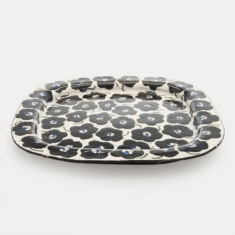 Birger Kaipiainen, dekorationsfat, stengods signerat Kaipiainen.