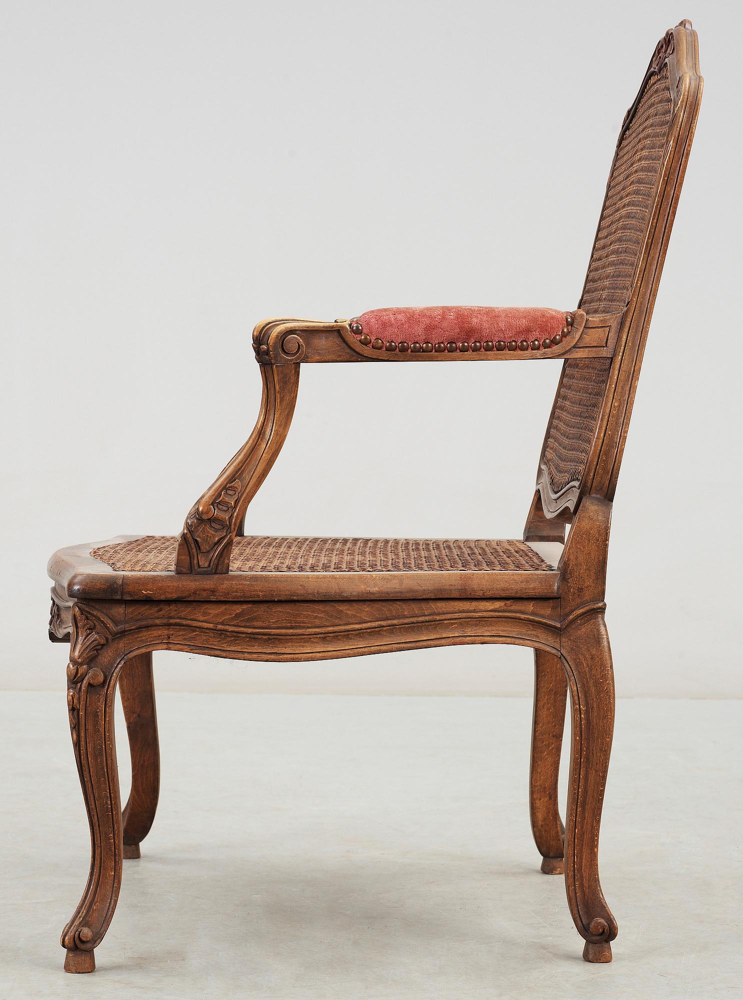 KARMSTOL, Louis XV stil, 1800.