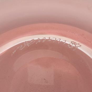 A Venini glass bottle, signed Venini 89.