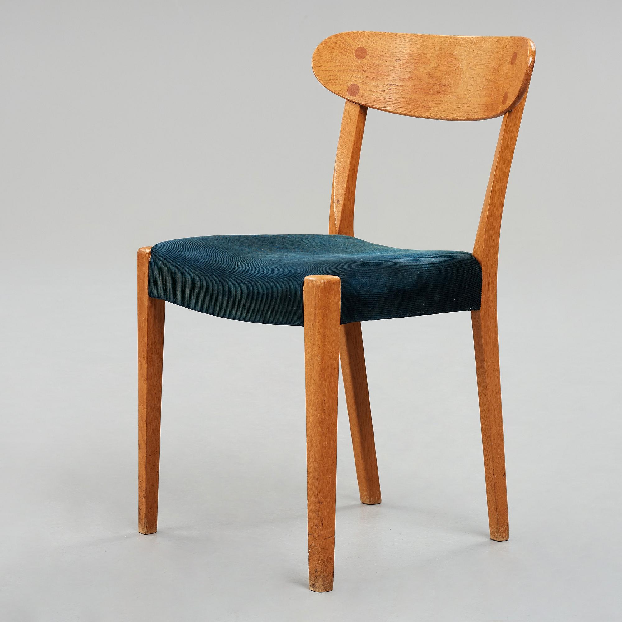 HANS J WEGNER, stol "2c serie", Plan Møbler, Danmark 1940-50-tal.