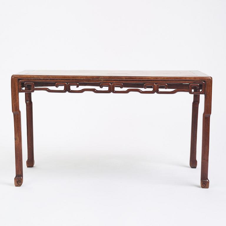A Chinese hardwood altar table, late Qingdynasty.