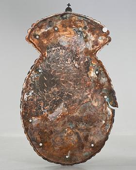 SKÖLD, mässing, Kungliga sjöfartsstyrelsen, 1800/1900-tal.