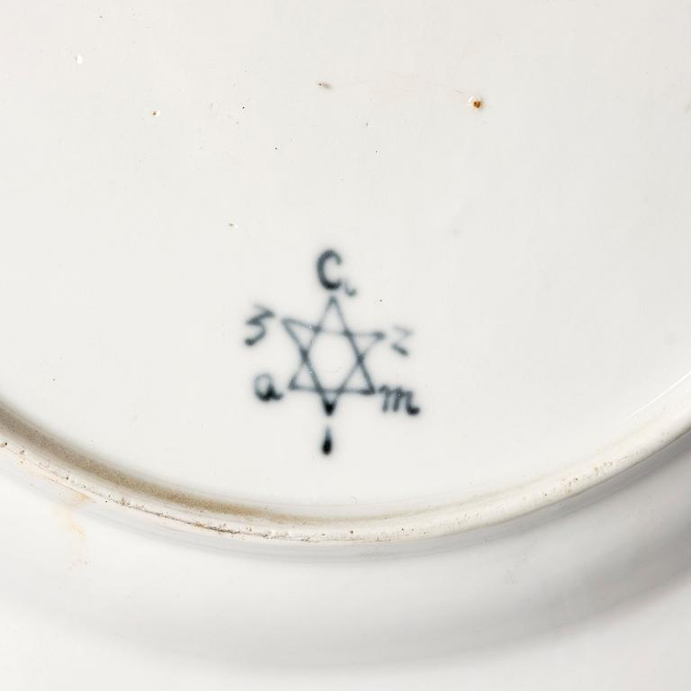 A set of two Nymphenburg plates, Germany, 18th century.