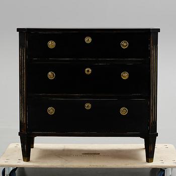 BYRÅ, gustaviansk stil, 1800-talets slut.