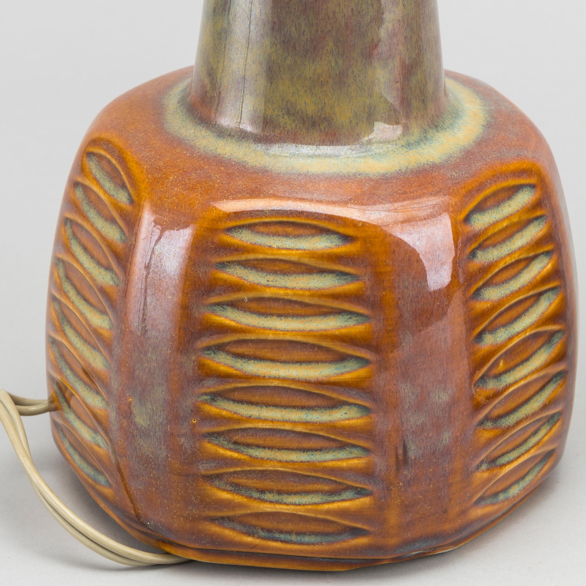 2 PCS OF TABLE LAMPS, Einar Johansen, Söholm stentöj, Bornholm, Denmark, second half of the 20th century,