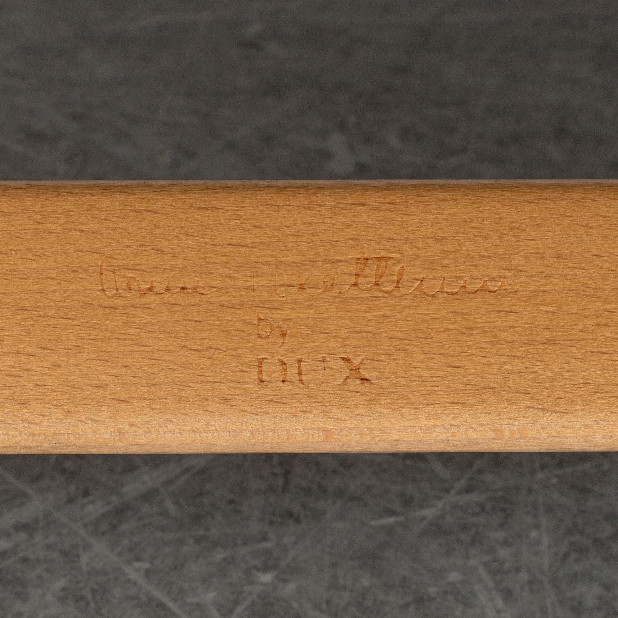 Bruno Mathsson, a 'Katja' beech easy chair, Dux Möbel AB, 1970's.