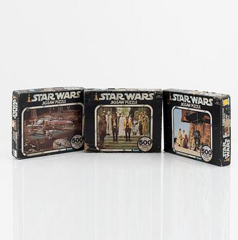 Star Wars, a set of 23 action figures and vehicles, 1970's/80's.