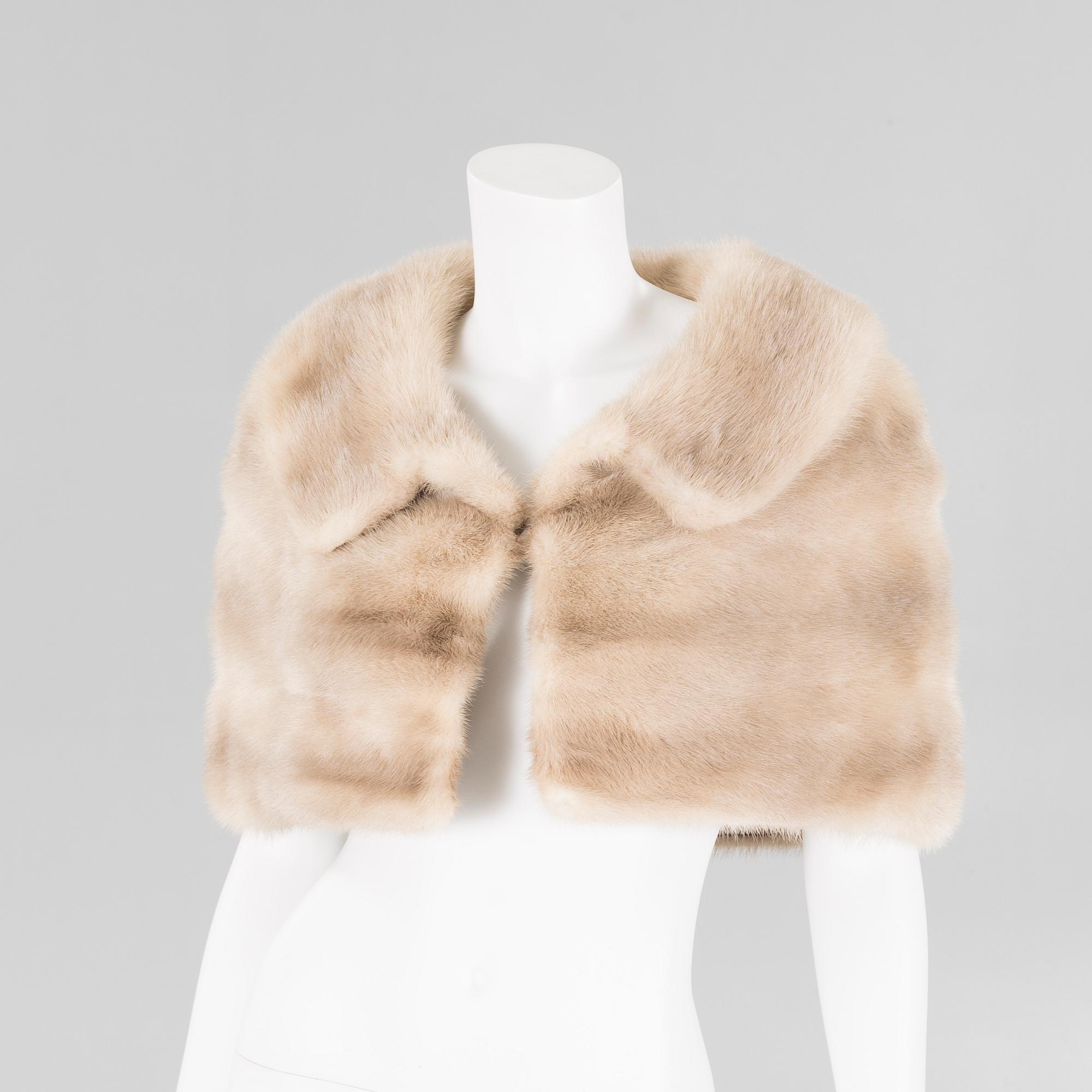A mink cape.