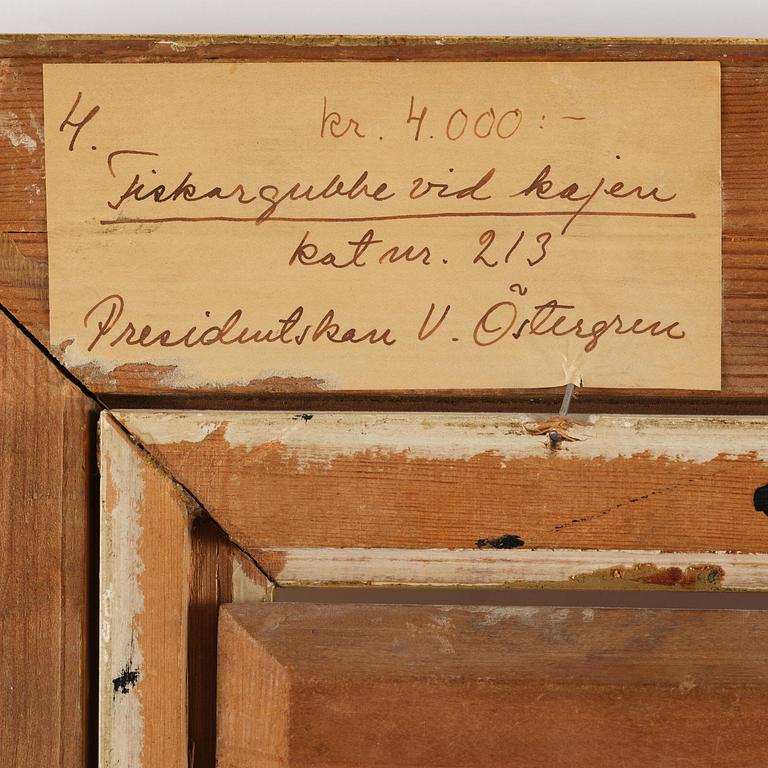Carl Skånberg, "Fiskargubbe vid kajen" (Motiv från Venedig).
